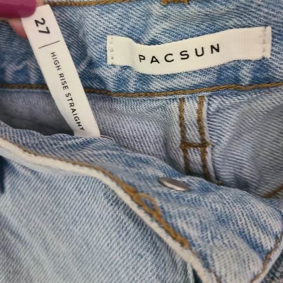 Pacsun Light Knee Panel High Waist Straight Jeans‎ - Picture 9 of 10
